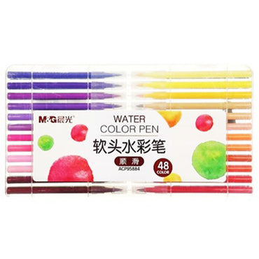 (NET) M&G Soft Brush Water Color Pen Washable / 48 colors