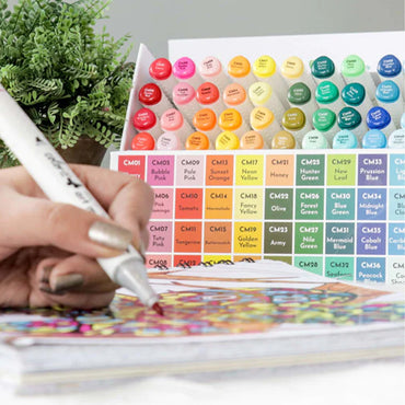 (NET) M&G Double-tip Triangle Art Marker / 80 colors
