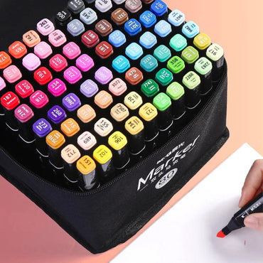 (NET) M&G Double-tip Square Art Marker / 80 colors in a bag