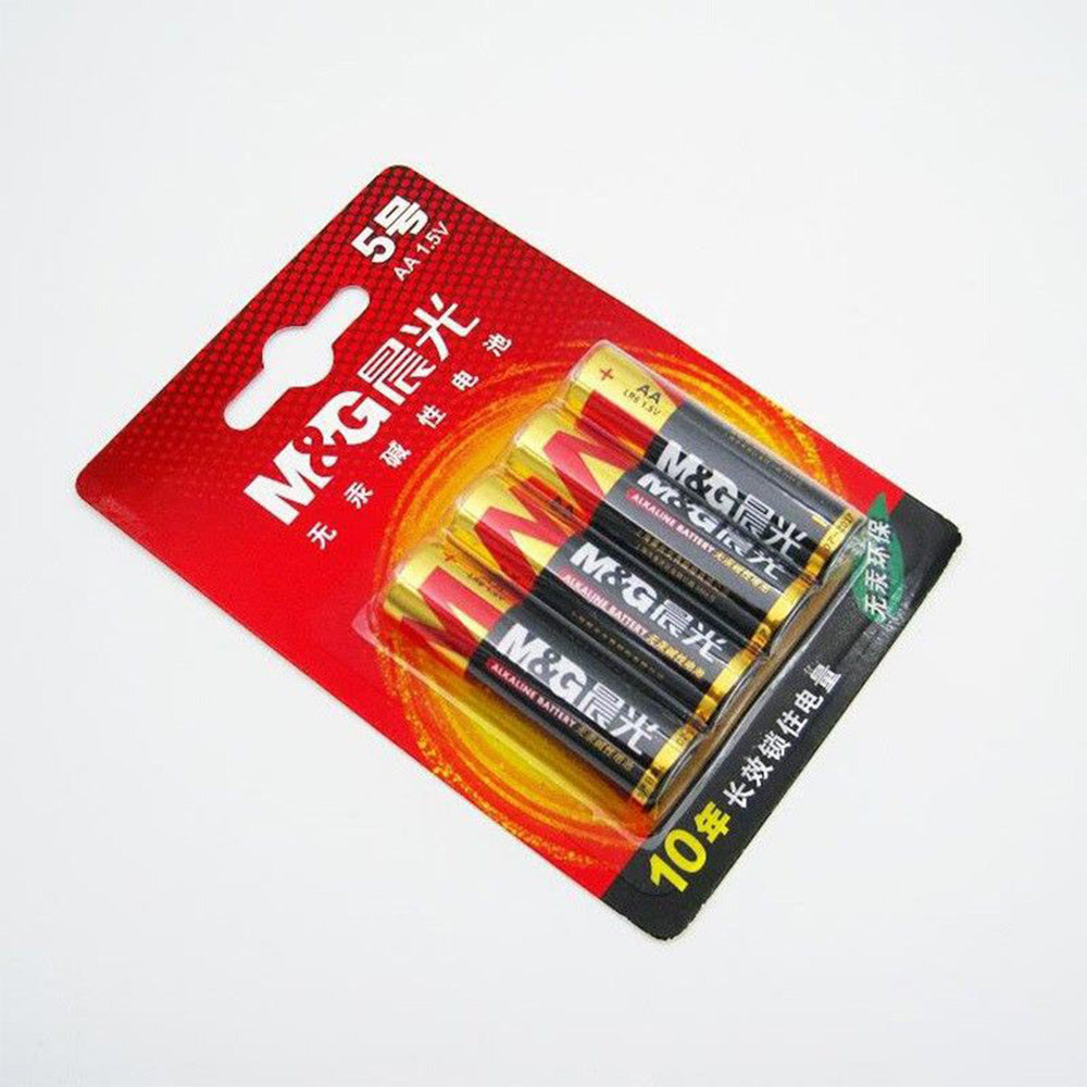 (NET) M&G Alkaline Battery AA 5# 4pcs