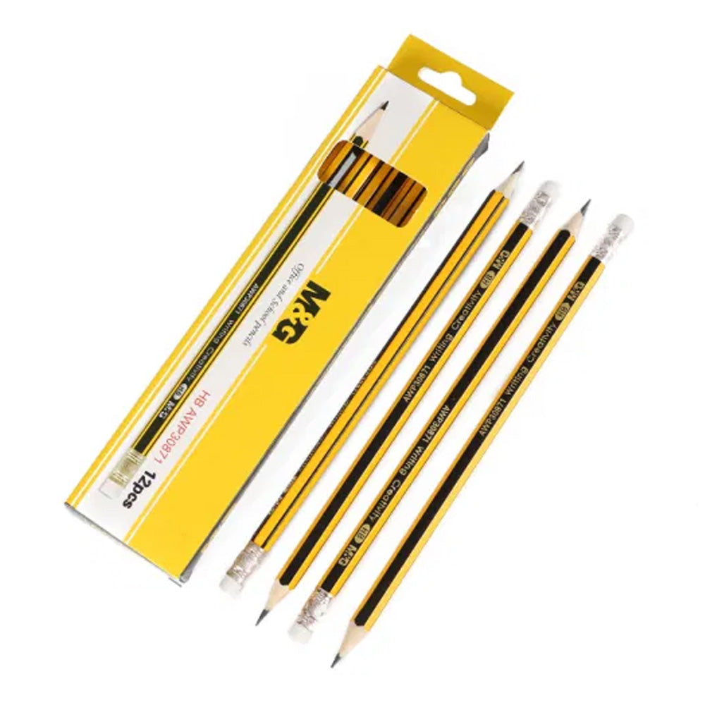 (NET) M&G Pencil HB with eraser box12