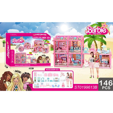 (Net) Barbie Doll Villa Set