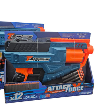 Turbo Attack Force Dart Gun 12 Pieces