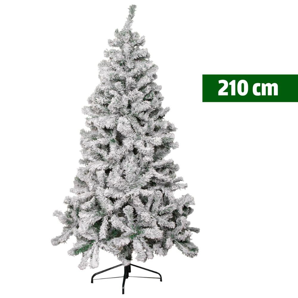 (Net) Christmas Tree With Snow 210cm
