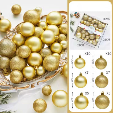 (Net) Gold Christmas Tree Balls