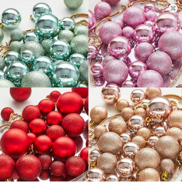 (Net) Rose Gold Christmas Tree Balls