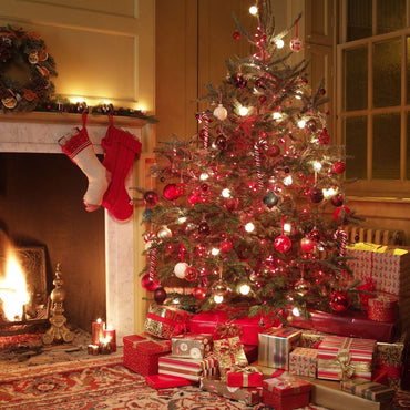 (Net) Red Set Of 20 Pcs Christmas Balls