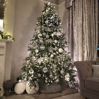 (Net) Silver Set Of 20 Pcs Christmas Balls