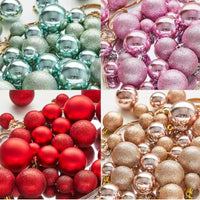 (Net) Rose Gold Christmas Tree Balls