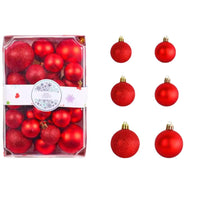 (Net) Red Christmas Tree Balls