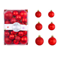 (Net) Red Christmas Tree Balls