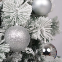 (Net) Silver Set Of 20 Pcs Christmas Balls