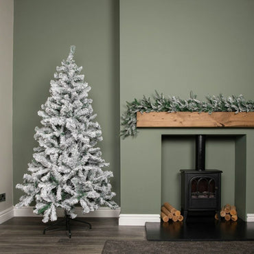 (Net) Christmas Tree With Snow 210cm