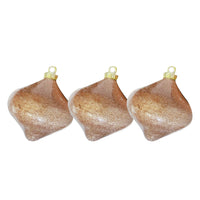 Somo Colored Oval Christmas Balls Set - Vibrant Tree Decorations (3 Pcs)