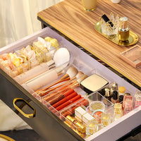 Clear Acrylic Makeup Storage Box Cosmetic Lipstick Finishing Three  Grid Box  Compartment / 6920233842212