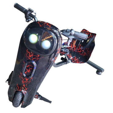 (Net) Electric Drift Kart With Motor Drive Drift Car Ride-On Scooter 3 Wheel