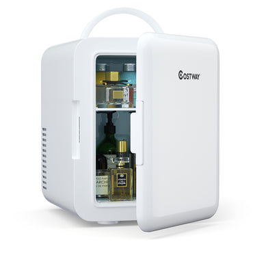 (Net) 4 Liter Mini Fridge Portable Cooler Warmer Makeup Skincare Refrigerator