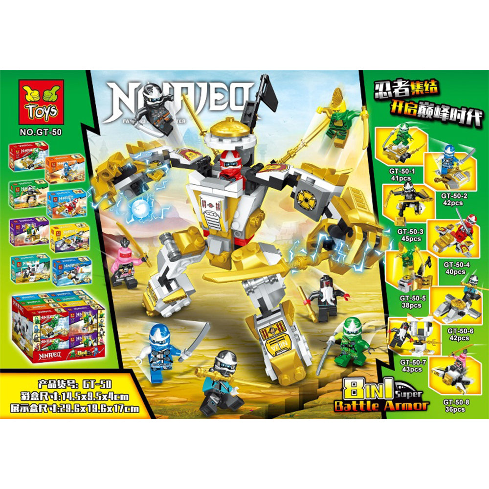 Lego Ninja Warrior with Ninja Robot Building Blocks - Craft Epic Adventures