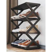 4-tier Simple Household Assemble Shoe Rack Storage Organizer