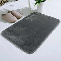 Bathroom and Outdoor Memory Foam Mat Toilet Non Slip Water Absorption Rug 40 x 60 cm