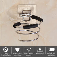 (net) Hair Dryer Holder Rack Styling Storage Straighteners Organizer Hairdryer Stainless Steel Stand Bracket/ 23FK021A