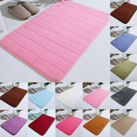 Bathroom and Outdoor Memory Foam Mat Toilet Non Slip Water Absorption Rug 40 x 60 cm