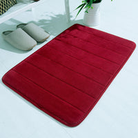 Bathroom and Outdoor Memory Foam Mat Toilet Non Slip Water Absorption Rug 40 x 60 cm