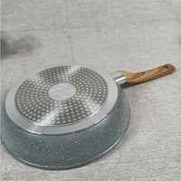 (Net) High Quality Forged Aluminum non stick cookware set 7 pcs includes pot lid