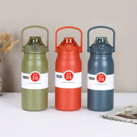 (Net) 1000ML Vacuum Insulated Stainless Steel Sports Water Bottle / 061885