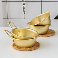 Hiking Soup Dish Aluminum, Gold soup container 12 cm