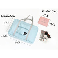 (net) New Nylon Foldable Travel Bag Unisex Large Capacity Luggage Bag