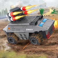 COGO Creative Tank Building Blocks Set - 877-Piece War Assembling Toy