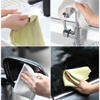(NET) Reusable Microfiber Cleaning Cloth, Dishwasher, Cleaning Towel (5 pcs)