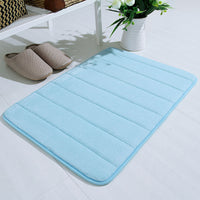 Bathroom and Outdoor Memory Foam Mat Toilet Non Slip Water Absorption Rug 40 x 60 cm