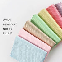 (NET) Reusable Microfiber Cleaning Cloth, Dishwasher, Cleaning Towel (5 pcs)