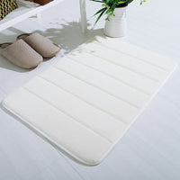 Bathroom and Outdoor Memory Foam Mat Toilet Non Slip Water Absorption Rug 40 x 60 cm
