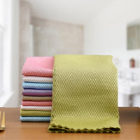 (NET) Reusable Microfiber Cleaning Cloth, Dishwasher, Cleaning Towel (5 pcs)