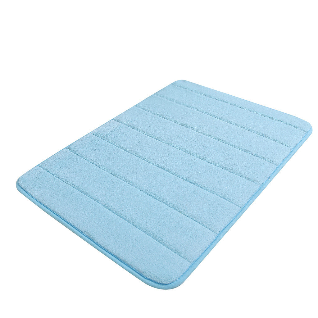 Bathroom and Outdoor Memory Foam Mat Toilet Non Slip Water Absorption Rug 40 x 60 cm