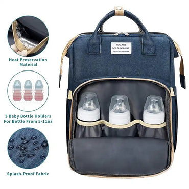 (Net) Multi-Functional Diaper Bag Backpack Travel Baby Nursing Bag Large Capacity Mommy Bag