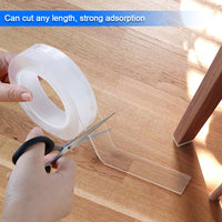 Double Sided Adhesive Tape 2cm x 3m  Multi-Function Removable Traceless Adhesive Tape Indoor Outdoor Adhesive Gel