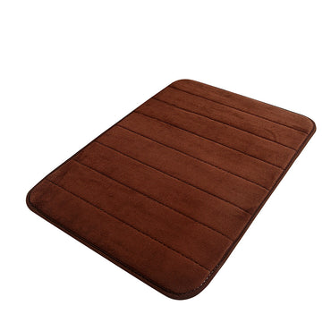 Bathroom and Outdoor Memory Foam Mat Toilet Non Slip Water Absorption Rug 40 x 60 cm