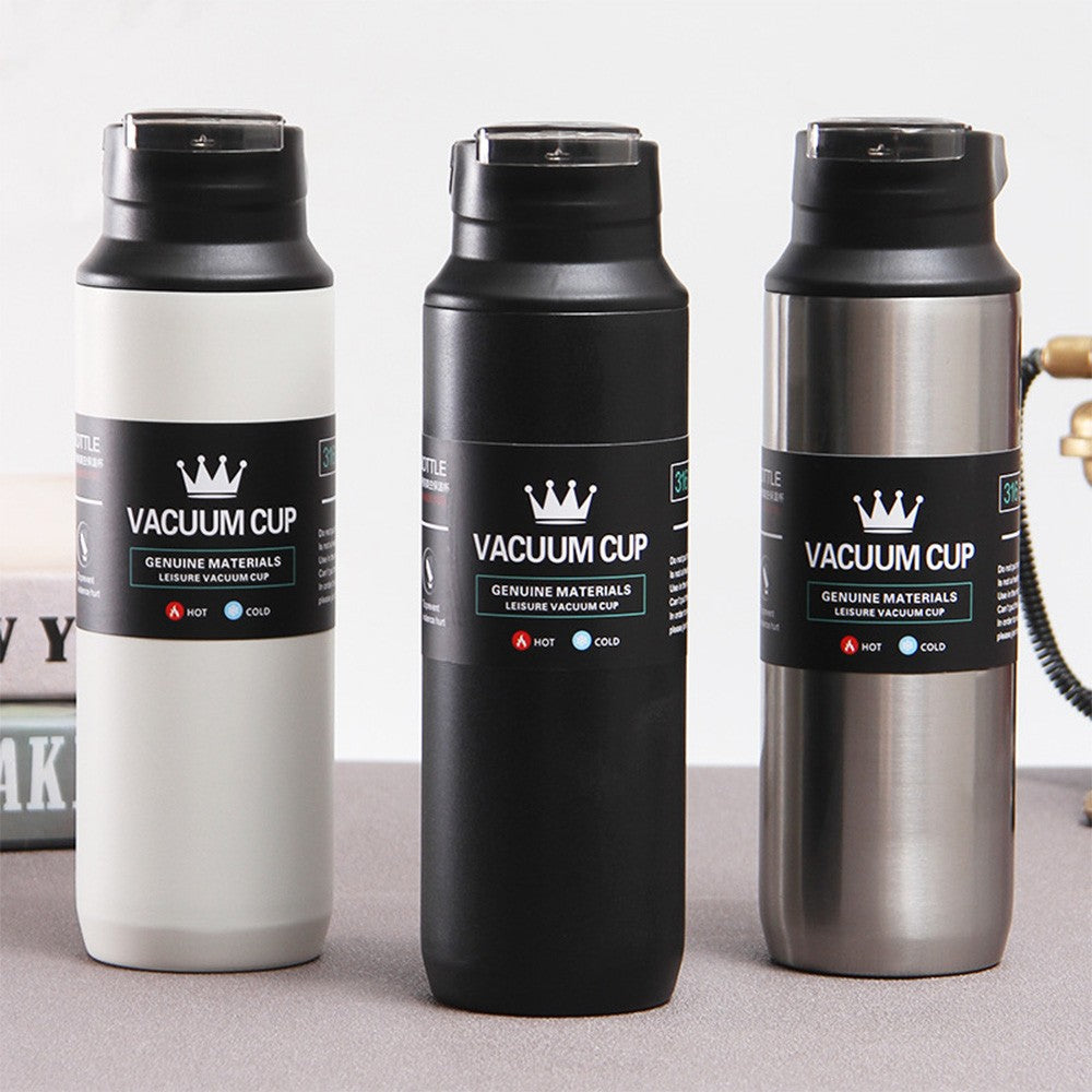 Thermos Top Handle Tumblers Stainless Steel Vacuum Cups Water Bottles