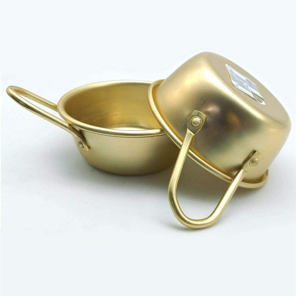 Hiking Soup Dish Aluminum, Yellow soup container 13.5x13.5x5cm