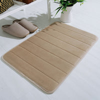Bathroom and Outdoor Memory Foam Mat Toilet Non Slip Water Absorption Rug 40 x 60 cm