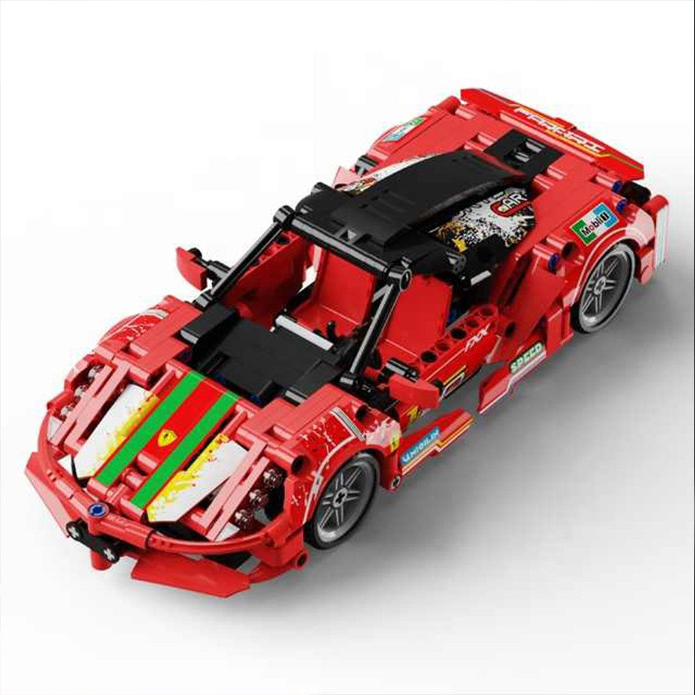 High-Tech pull back Sport Racing Car Building Blocks SUPERCAR Bricks T