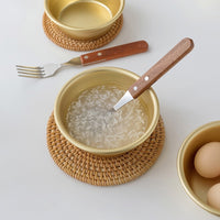 Hiking Soup Dish Aluminum, Yellow soup container 14.5x14.5x5.5cm