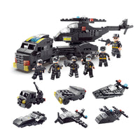 City Police Blocks Toys Helicopter Kids Building Bricks Set With Mini Figures Buy In Transform Helicopter Building Blocks