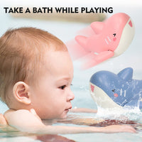 Baby Bath Wind Up Cute Whale Water Floating Toy / 5646546548733