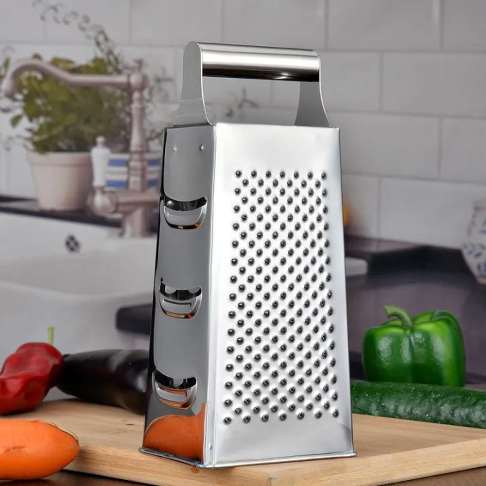 Grater 4 Side Food Vegetable Grater Stainless Steel Kitchen Cheese Grater Slicer / AH19135 / 990427