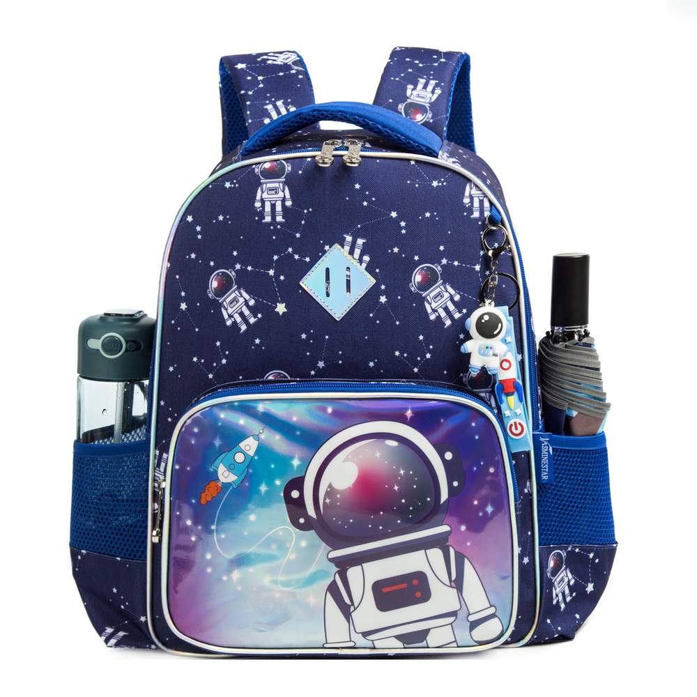 (NET) Astronaut School Backpack With Insulated Lunch Box And Pencil Case Set Of 3 Pcs